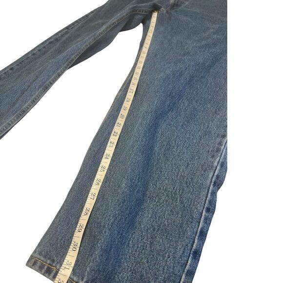 Levi’s 505 Men’s Regular Fit Straight Jeans Blue Denim W44 L32 Fall Layering - Picture 5 of 13